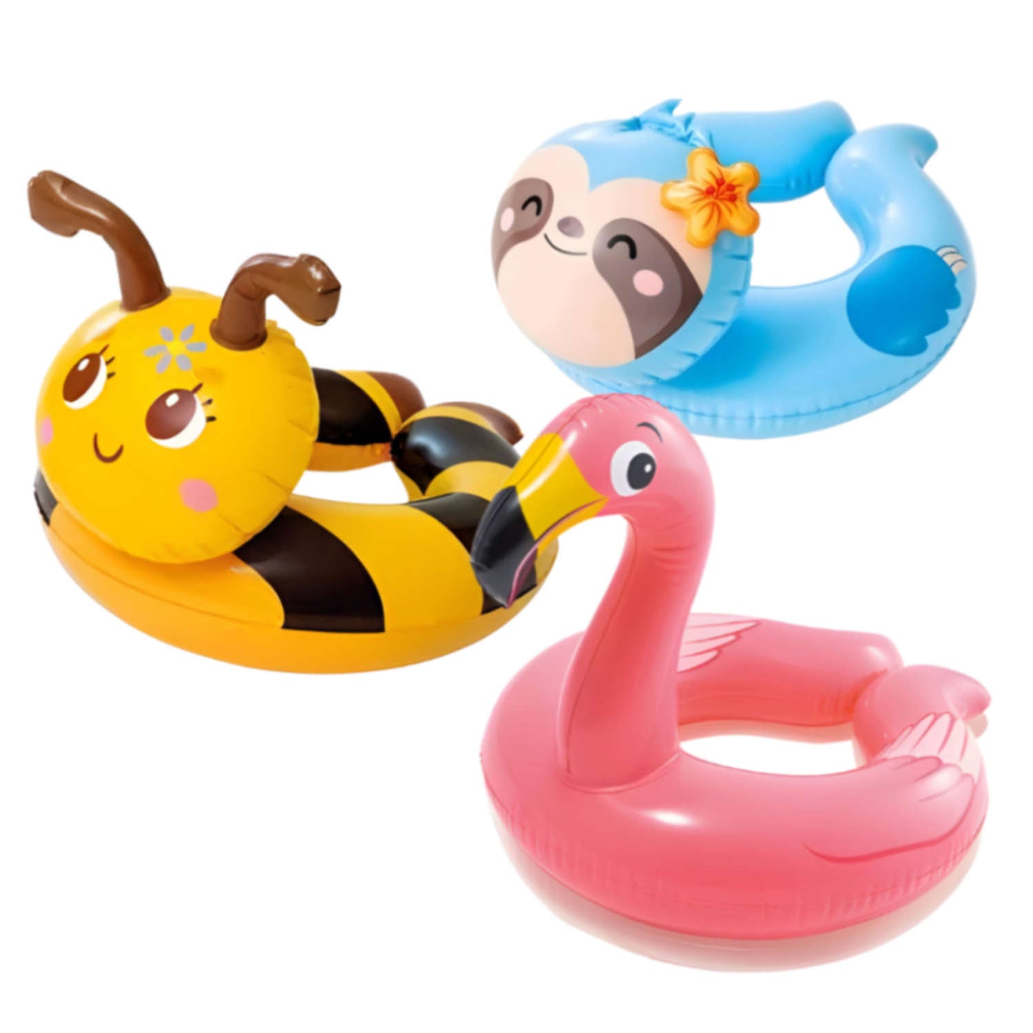 Flotador Inflable Anillo INTEX Animal Split Rings, Diseños Surtidos