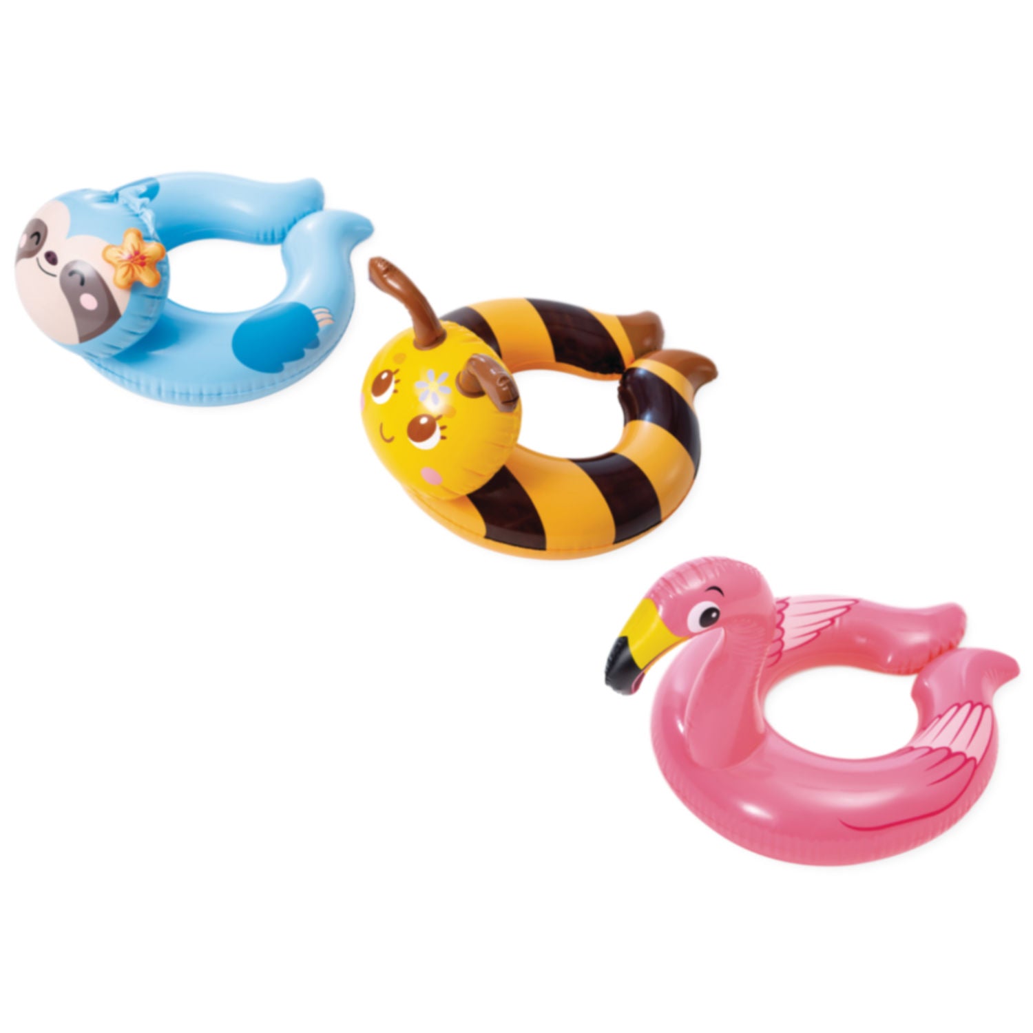 Flotador Inflable Anillo INTEX Animal Split Rings, Diseños Surtidos