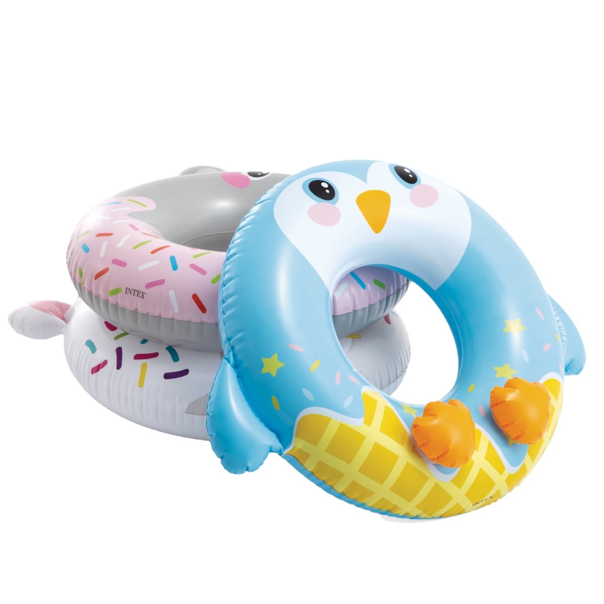 Flotador Inflable Anillo INTEX Cute Animal 76 cm, Diseños Surtidos