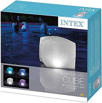 Lámpara LED flotante para Piscinas & forma de Cubo INTEX