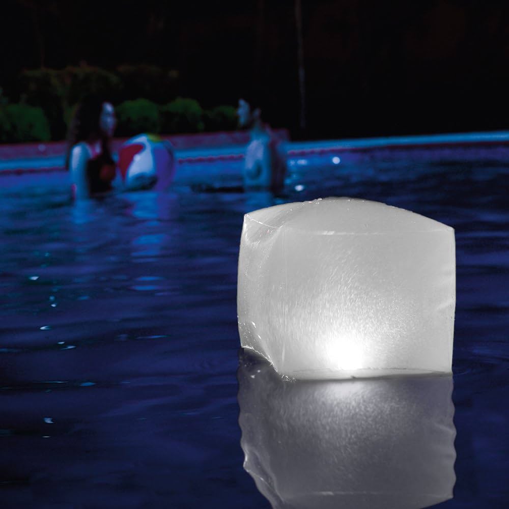 Lámpara LED flotante para Piscinas & forma de Cubo INTEX