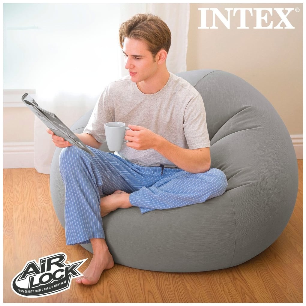 Sillón Inflable Tipo Puff INTEX Beanless Bag