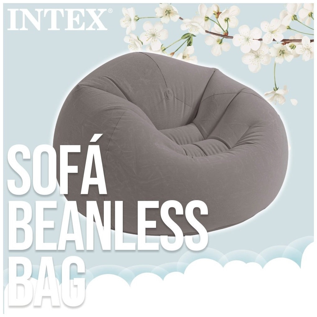 Sillón Inflable Tipo Puff INTEX Beanless Bag