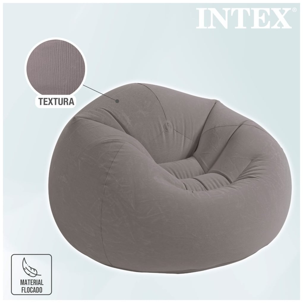 Sillón Inflable Tipo Puff INTEX Beanless Bag