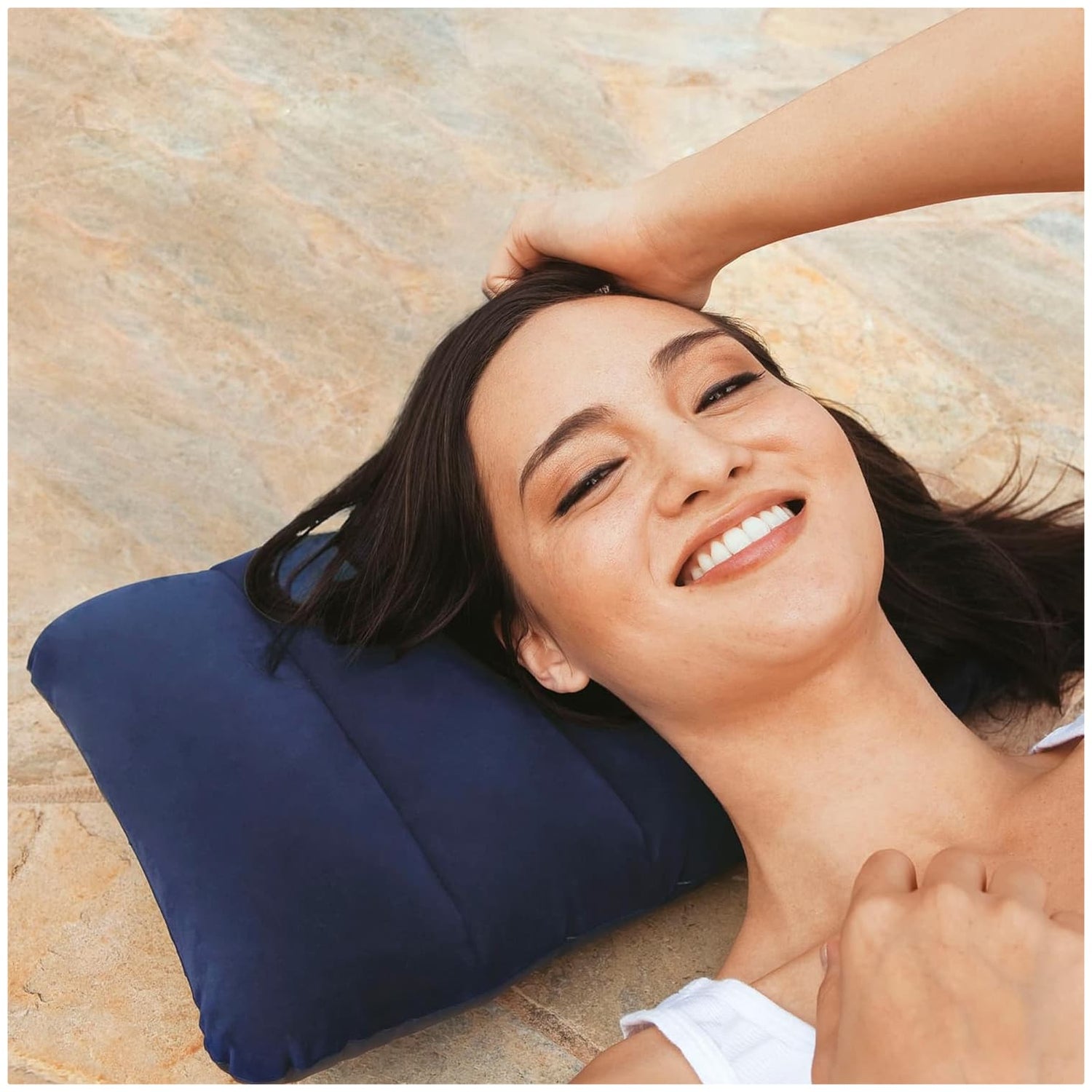 Almohada Inflable Downy INTEX 43x28x9 cm