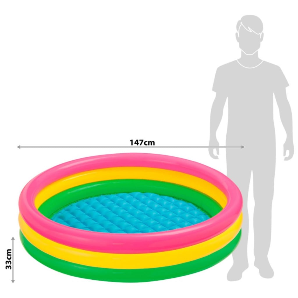 Piscina Infantil Inflable INTEX Sunset Glow 147x33 cm