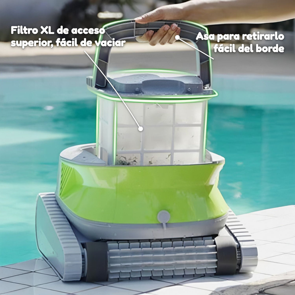 Chasing DTB: filtro XL de acceso superior y asa
