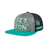 Jockey Aztron Full Logo gris con visera turquesa