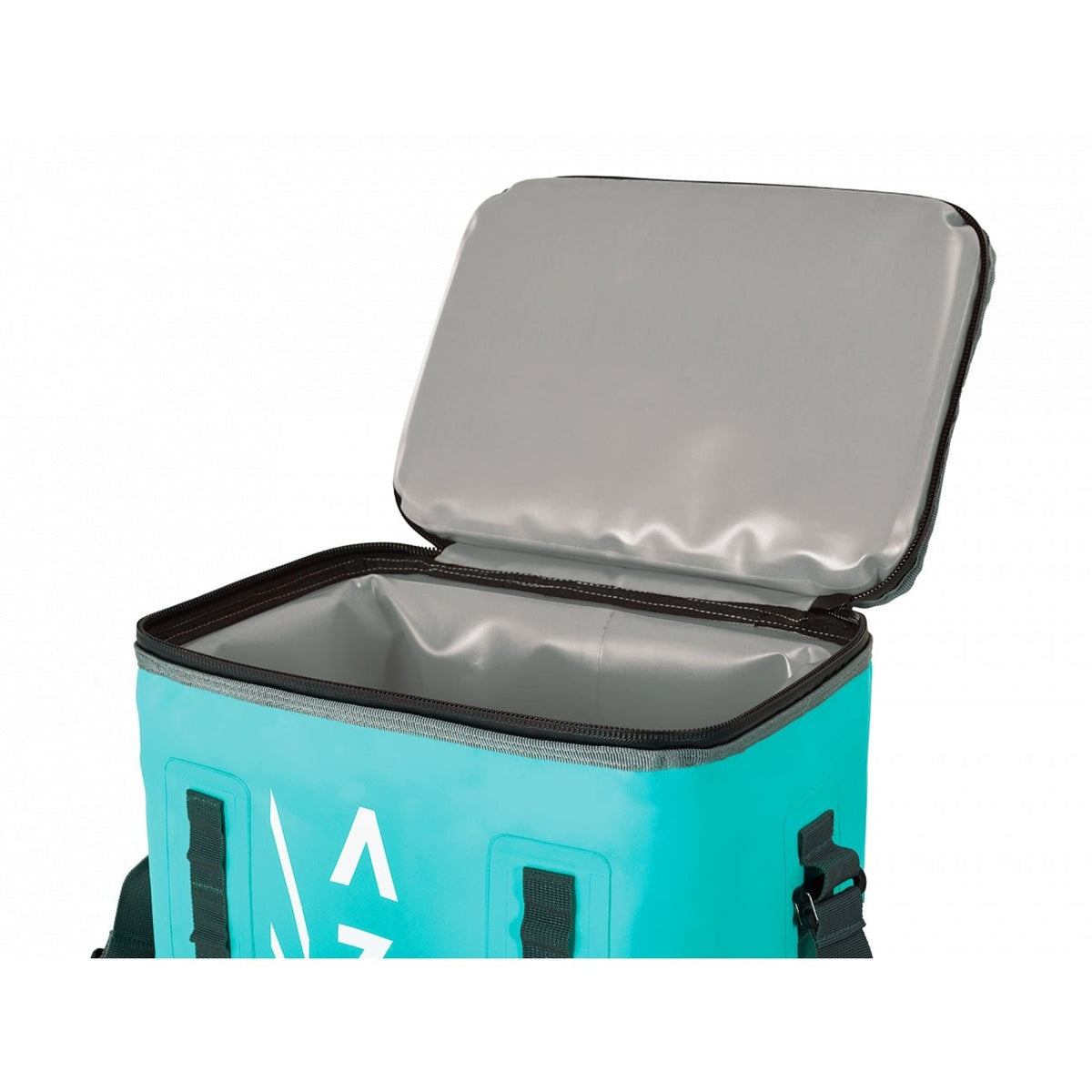 Mochila cooler Aztron Thermo Cooler 38 litros abierta, interior térmico