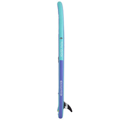 SUP inflable Aquatone Wave 10’0 de perfil con su quilla