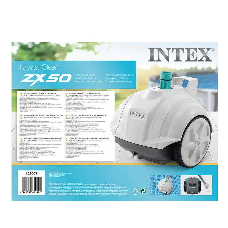 Robot Limpiafondos Automático para Piscina Estructural INTEX ZX50