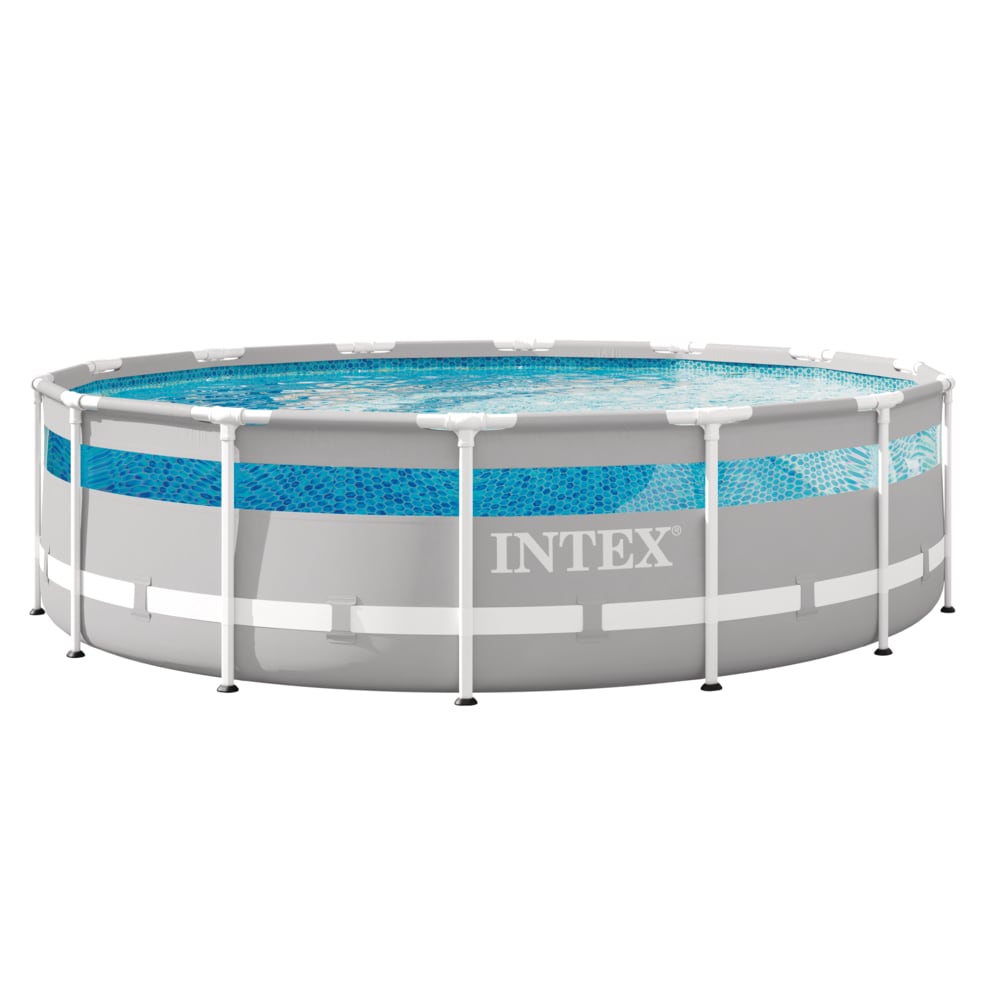 Piscina Estructural redonda Prism Frame Clearview 427 x 107 cm, 12.706L, con Bomba de Filtro.