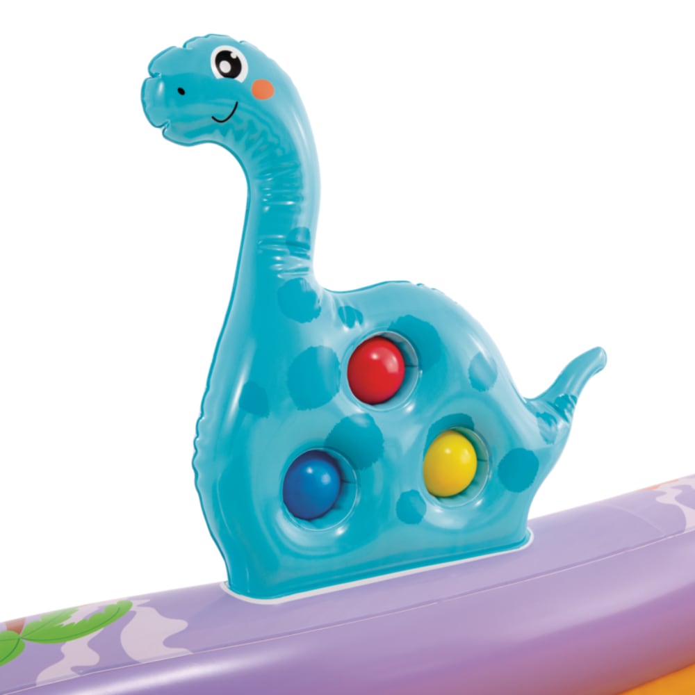 Piscina Centro de Juegos Acuático Inflable INTEX Dino Park con Tobogán
