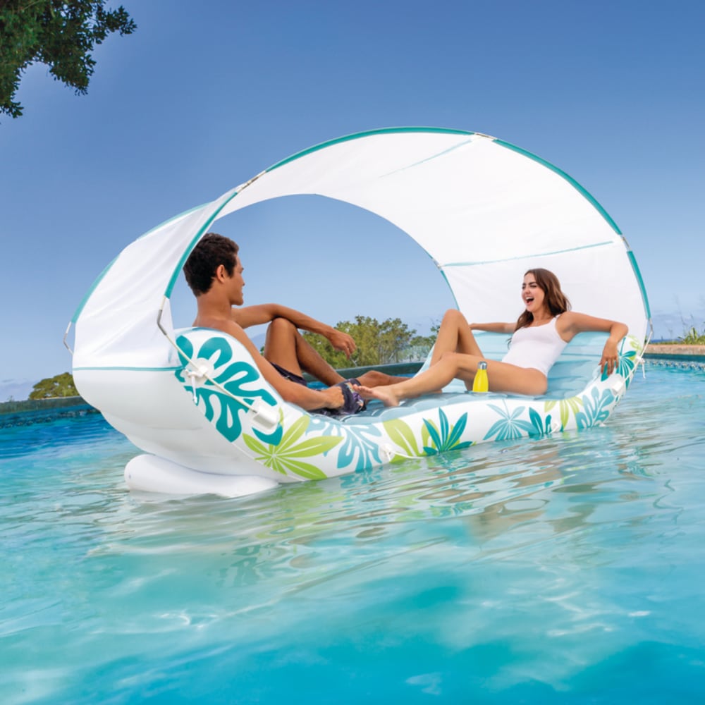 Colchoneta Inflable INTEX Tropical Canopy Lounge con Toldo