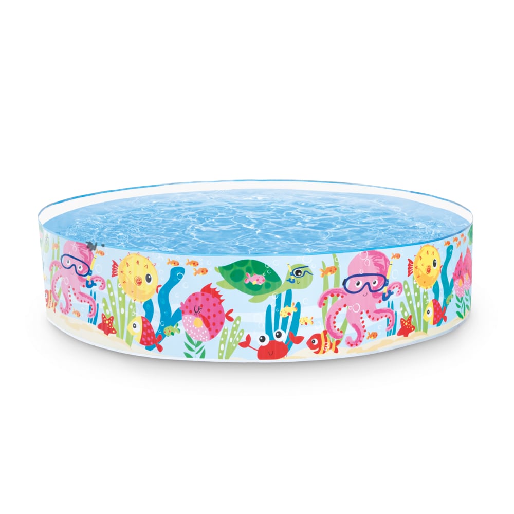 Piscina Infantil Rigida Intex Ocean Play Snapset, Diseńos Surtidos, 183 x 38 cm, 958L