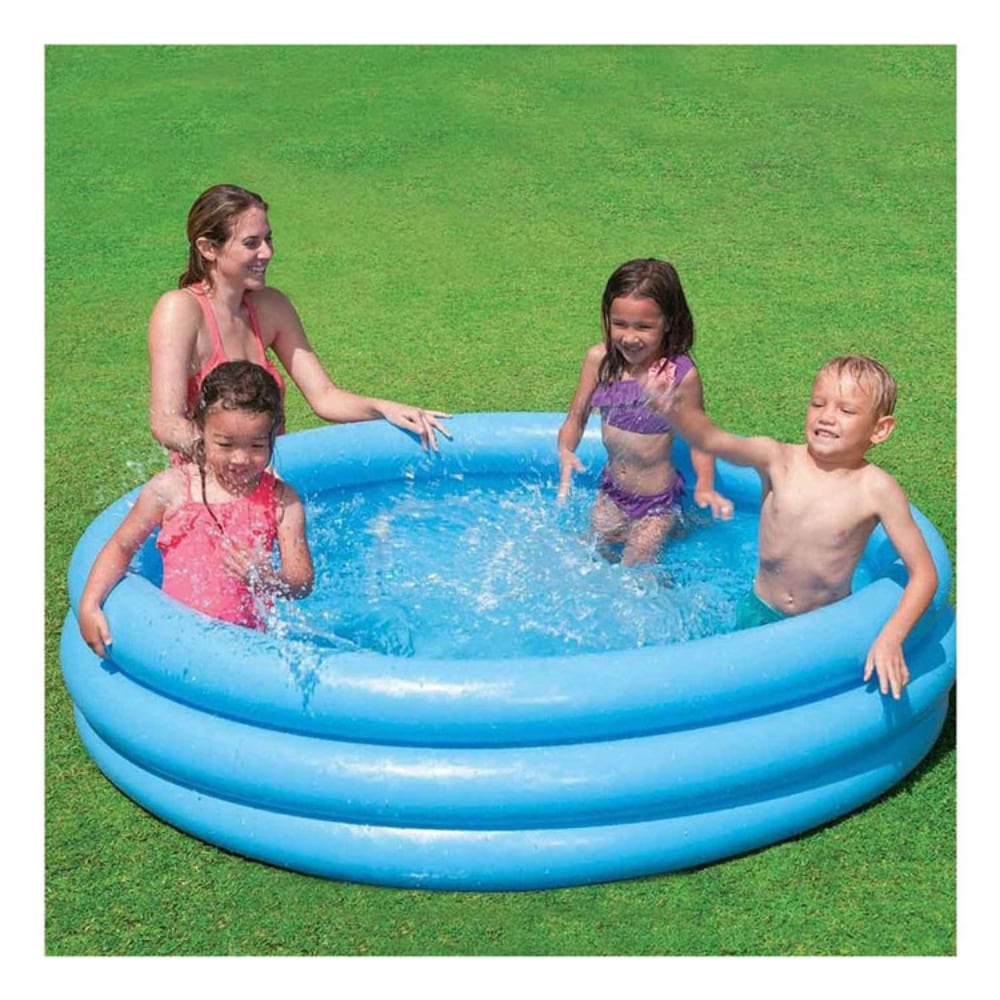 Piscina Inflable INTEX 3 Aros Azul  168 x 38 cm / 481 L
