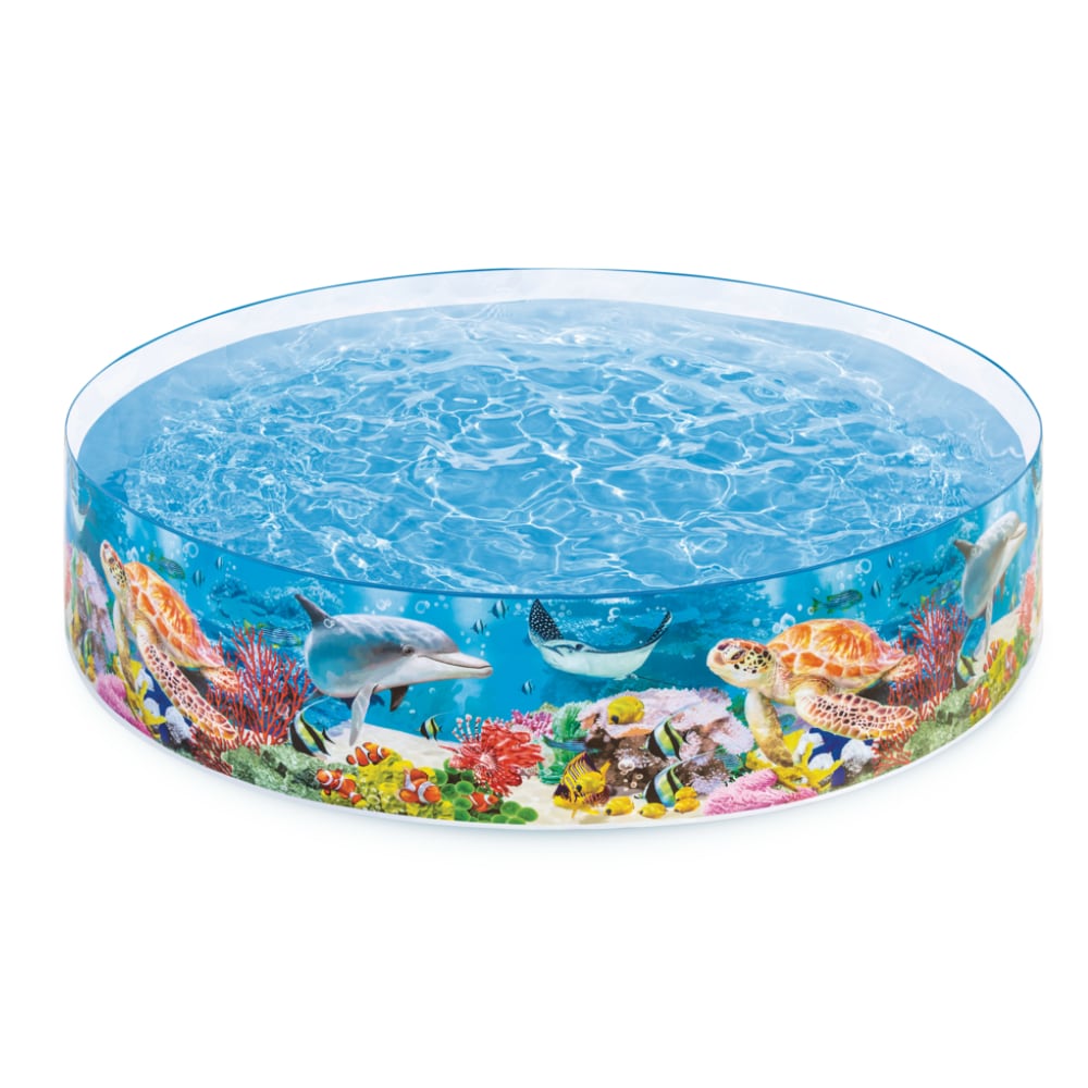 Piscina Semi Rígida INTEX Deep Blue Sea Snapset 244 x 46 cm, 2.040L