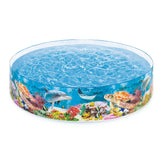 Piscina Semi Rígida INTEX Deep Blue Sea Snapset 244 x 46 cm, 2.040L