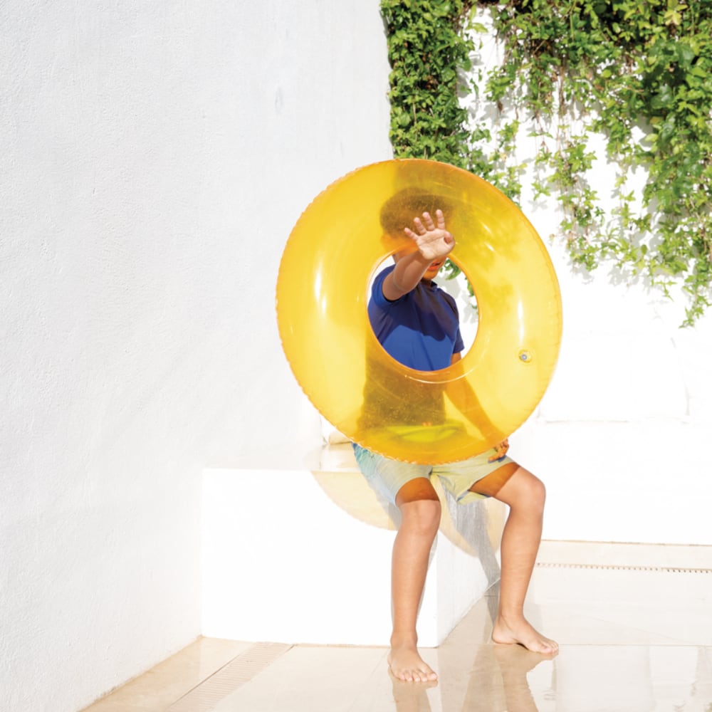 Flotador Anillo Inflable INTEX Transparente 76 cm, 330L