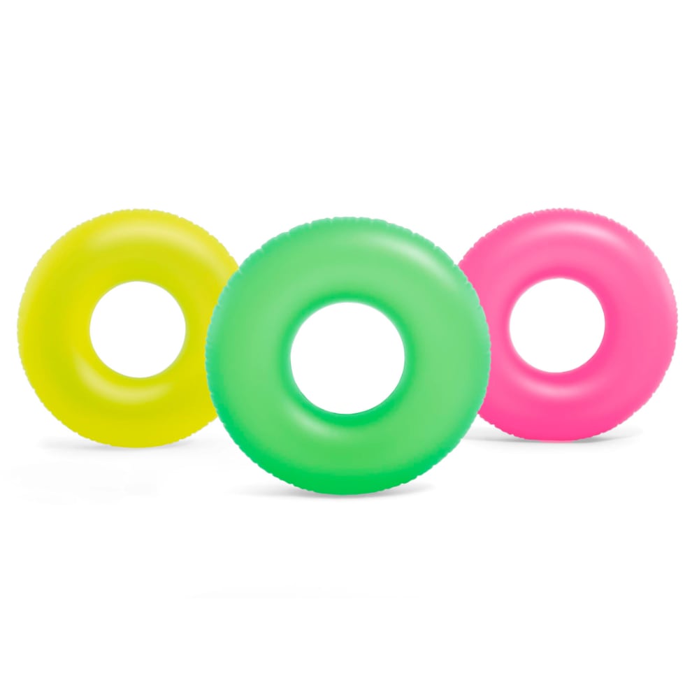Flotador Anillo Inflable INTEX Neón 91 cm