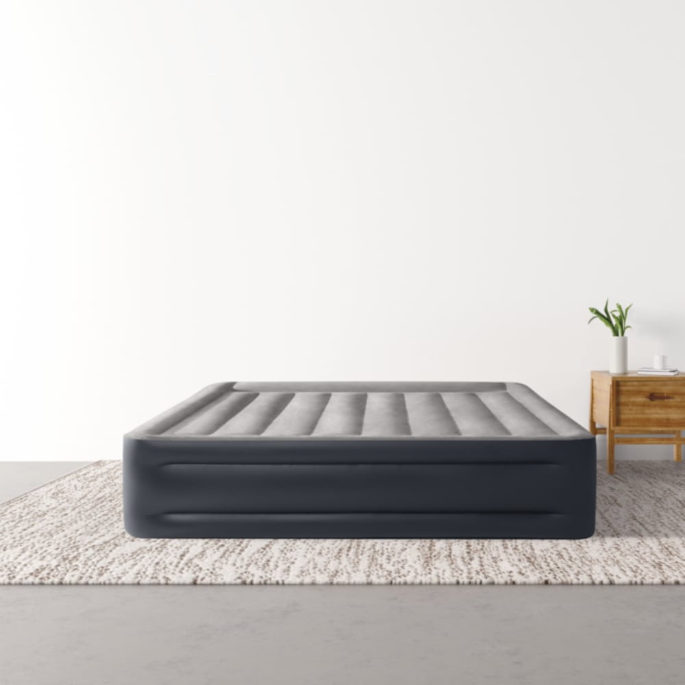 Colchón Inflable Eléctrico INTEX Fiber Tech 2 Plazas Dura-Beam 152x203x42