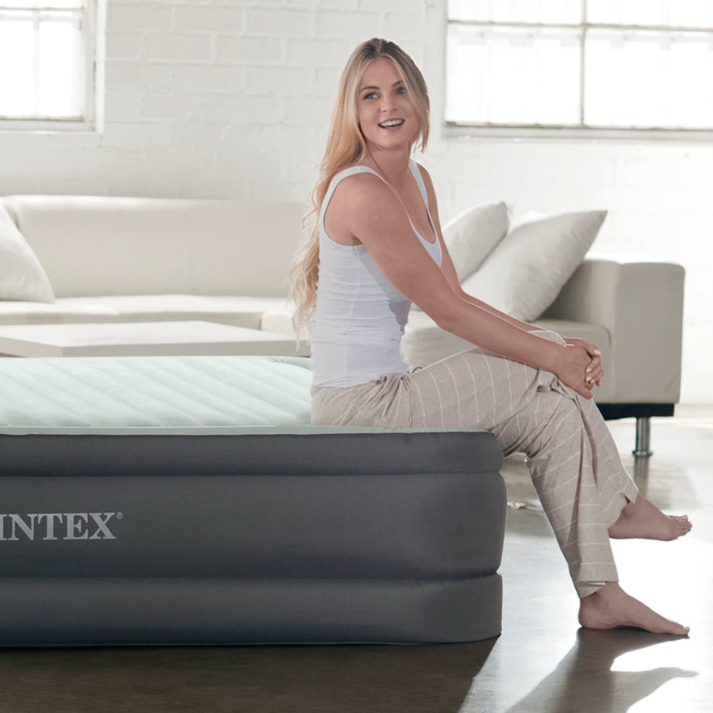 Colchón Inflable Eléctrico INTEX 2 Plazas Premaire I Elevated 152x203x46 cm