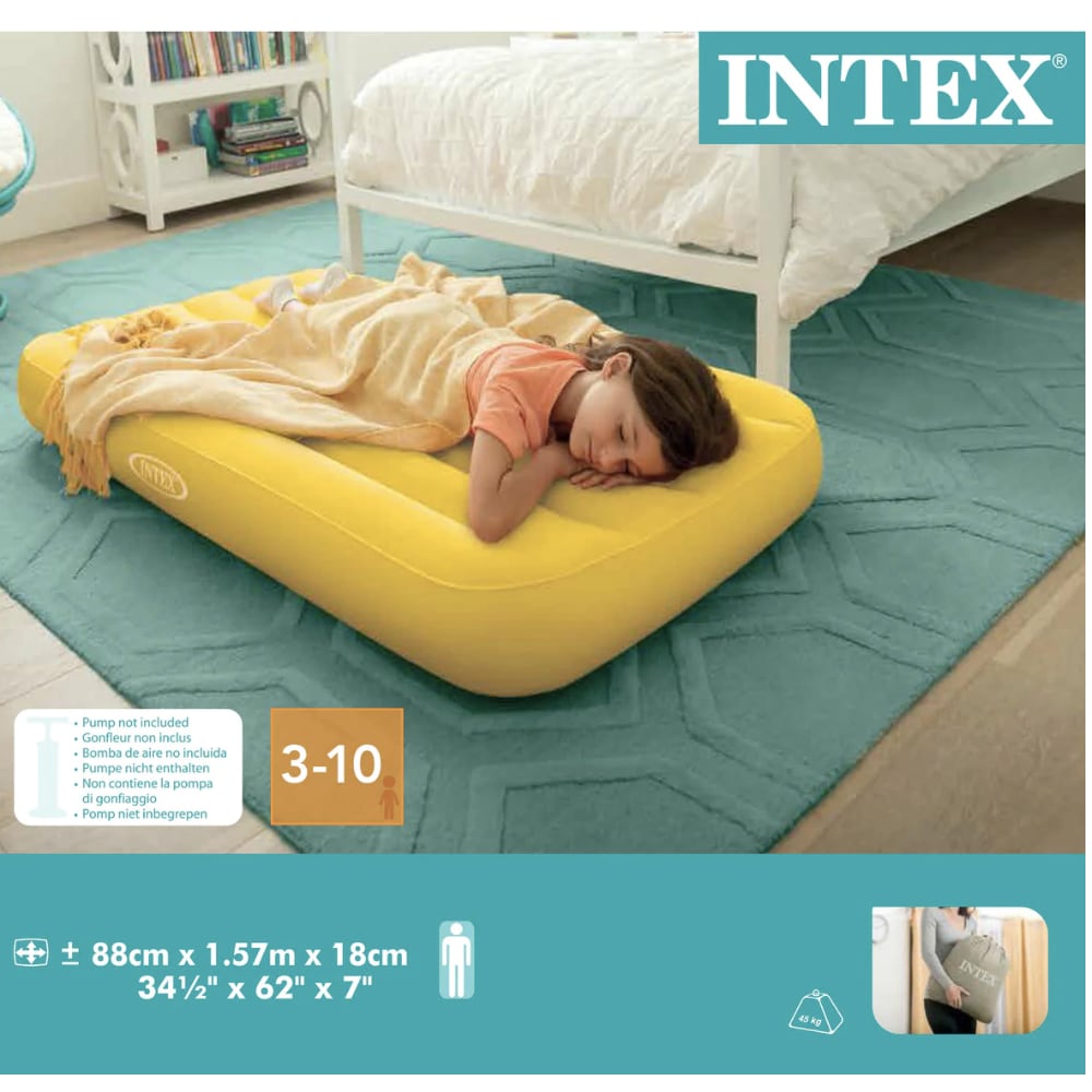 Colchón Inflable Infantil INTEX Cozy Kidz Airbeds 157x88x17 cm