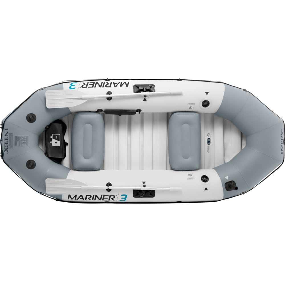 Bote Inflable INTEX Mariner para 3 Personas con Remos de Aluminio 137cm, 297x127x46cm