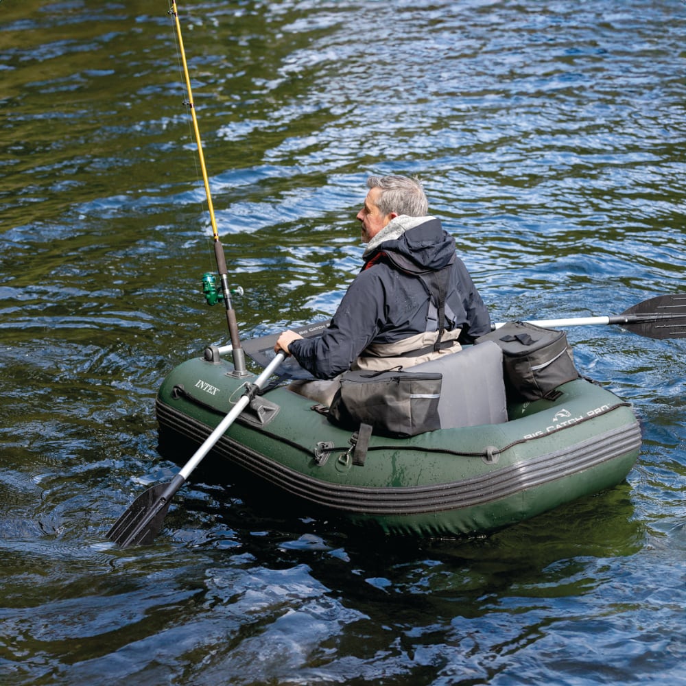 Pato de pesca Inflable Big Catch Pro INTEX con Remos e Inflador Incluidos