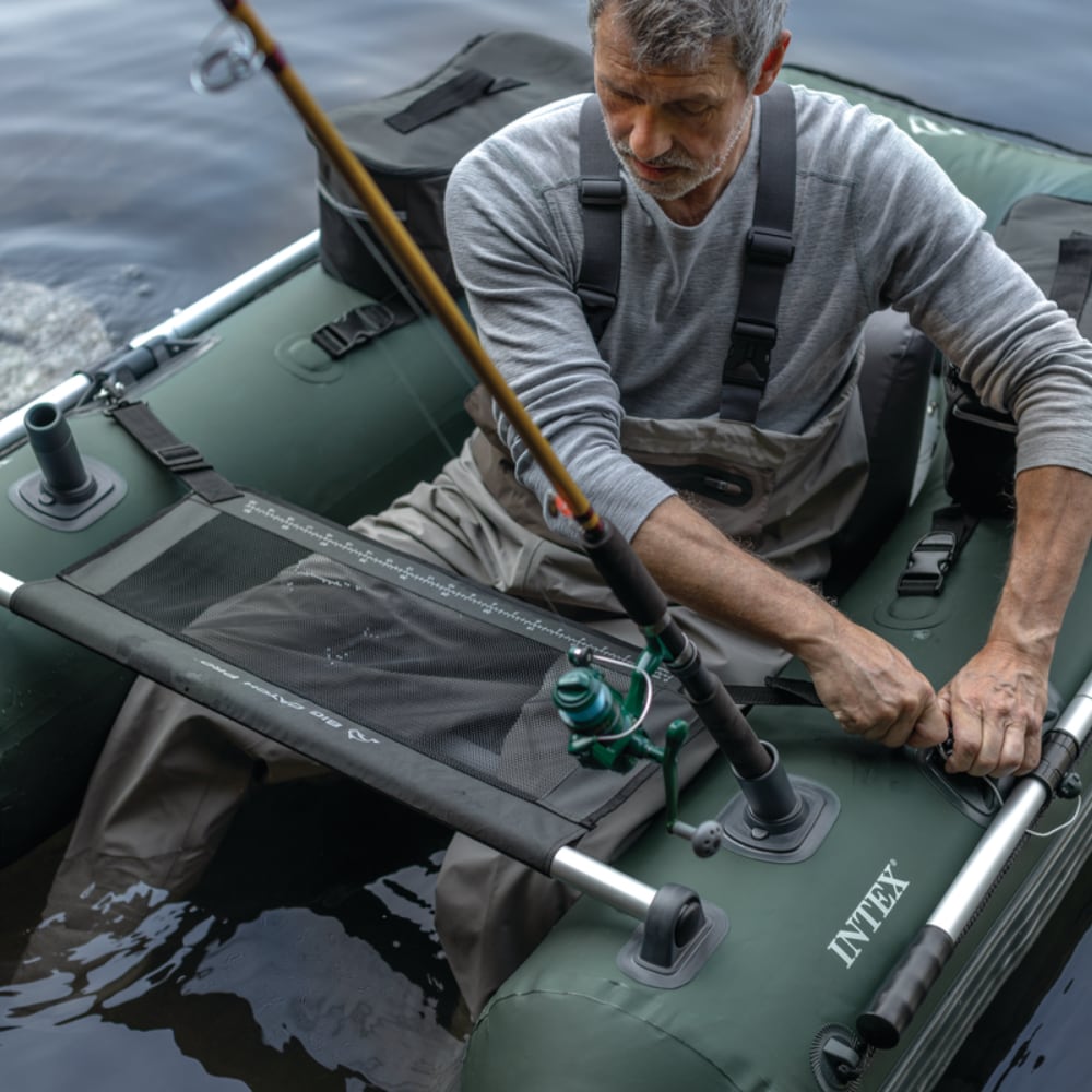 Pato de pesca Inflable Big Catch Pro INTEX con Remos e Inflador Incluidos