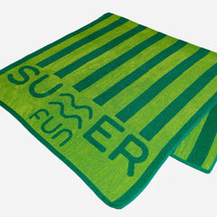 Toalla de Playa Stripes SUMMER FUN 90x180 cm Verde