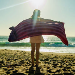 Toalla de Playa Stripes SUMMER FUN 90x180 cm Fucsia
