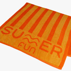 Toalla de Playa Stripes SUMMER FUN 90x180 cm Naranja
