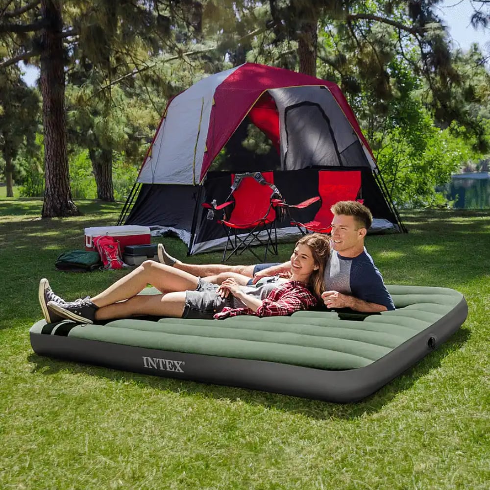 Colchón Inflable INTEX 1,5 Plazas Dura-Beam Prestige Downy 99x191x25cm.