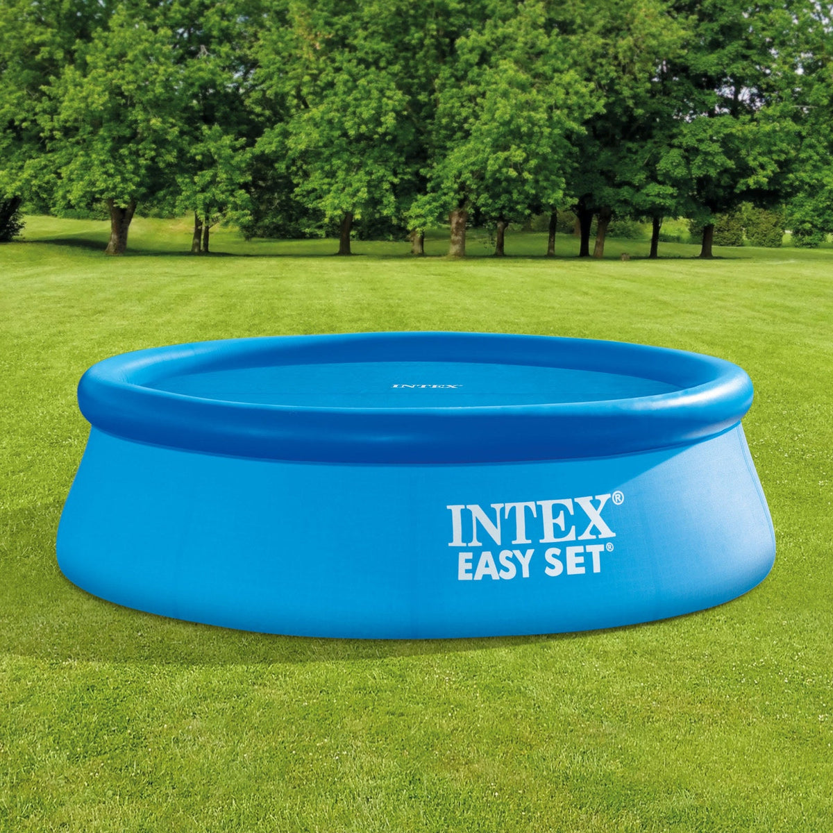 Cobertor Solar Piscina INTEX 2.44m - en uso