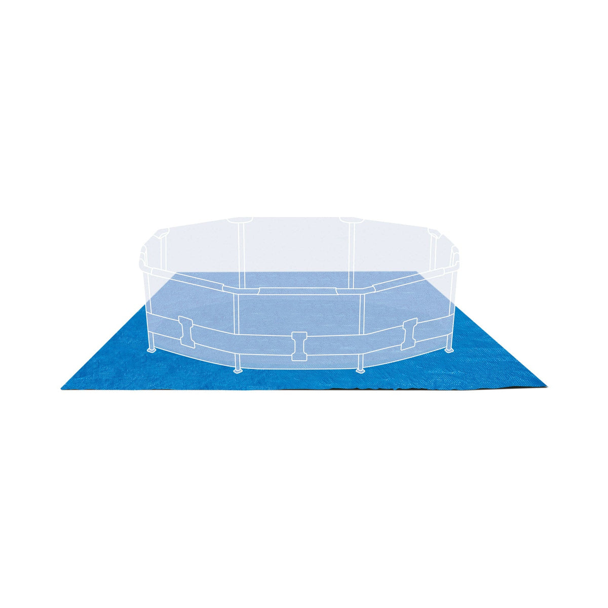 Tela de Piso INTEX 4.72m para Piscina - con piscina estructural