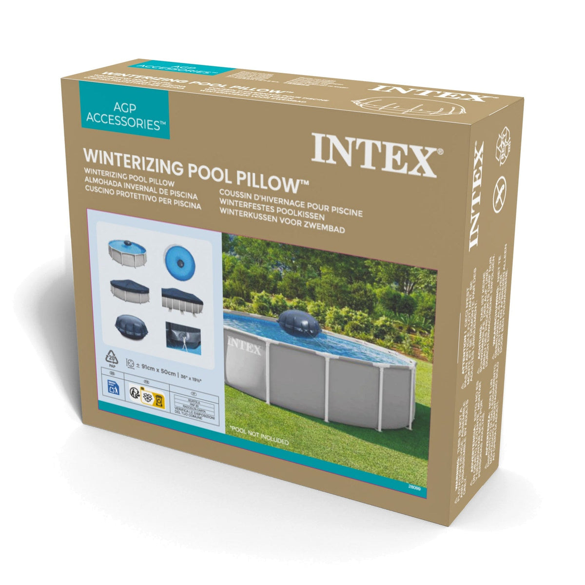 Almohada de Invernaje INTEX para Piscina Estructural hasta 732 cm - caja