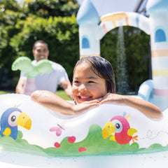 Centro de Juegos Inflable INTEX Castillo Unicornio con Tobogán 196 x 178 x 127 cm - en uso 7