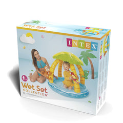 Piscina Inflable para Bebé INTEX Isla Tropical con Parasol 102 x 86 cm - caja 4