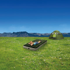 Colchón Inflable con Inflador de Pie INTEX 1,5 Plazas Downy 99x191x25 cm - camping