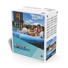 Bote Inflable INTEX Excursion 4 con Remos y Bomba 315 x 165 x 43 cm - caja 8