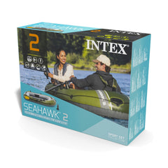 Bote Inflable INTEX Seahawk 2 con Remos y Bomba 236 x 114 x 41 cm - caja 8