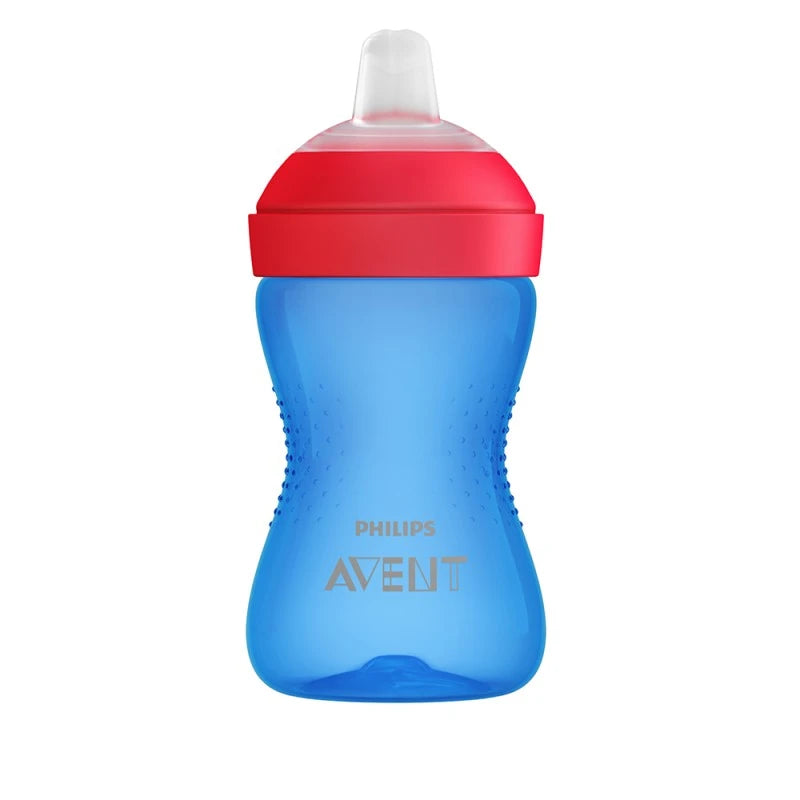 Vaso con Boquilla Blanda AVENT Soft Spout 9m+, Azul