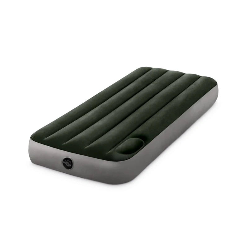 Colchón Inflable Twin 1 Plaza INTEX Downy Fiber-Tech con Inflador de Pie