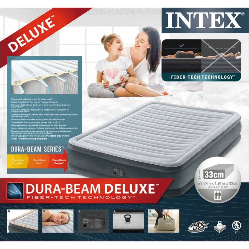 Colchón de Aire Queen INTEX Fiber Tech Dura-Beam Full Comfort Plush