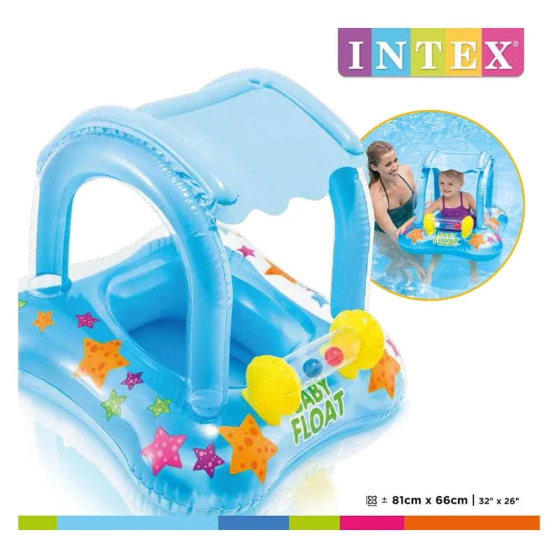 Flotador para Bebé Intex con Techo Kiddie