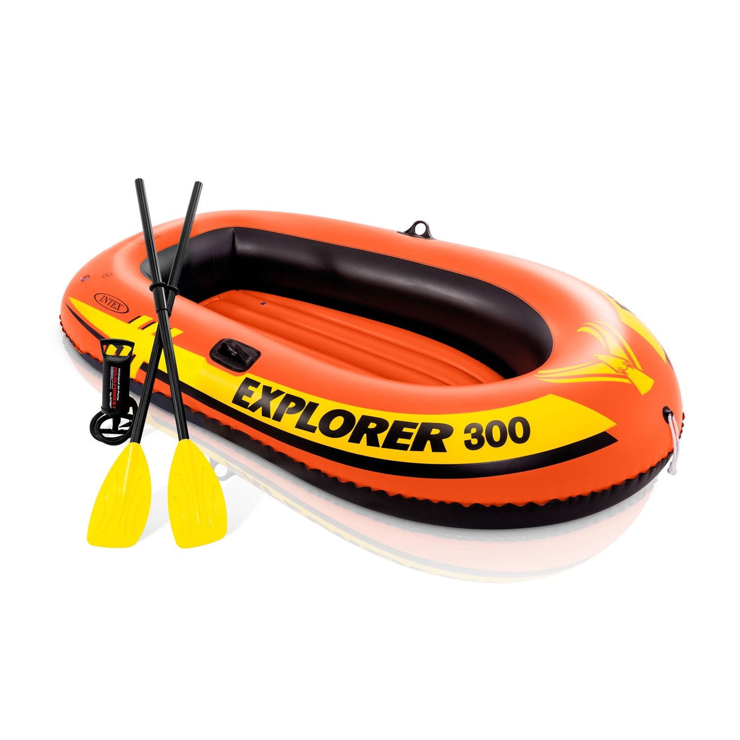 Set Bote Inflable INTEX Explorer 300, 2.11m x 1.17m x 41cm