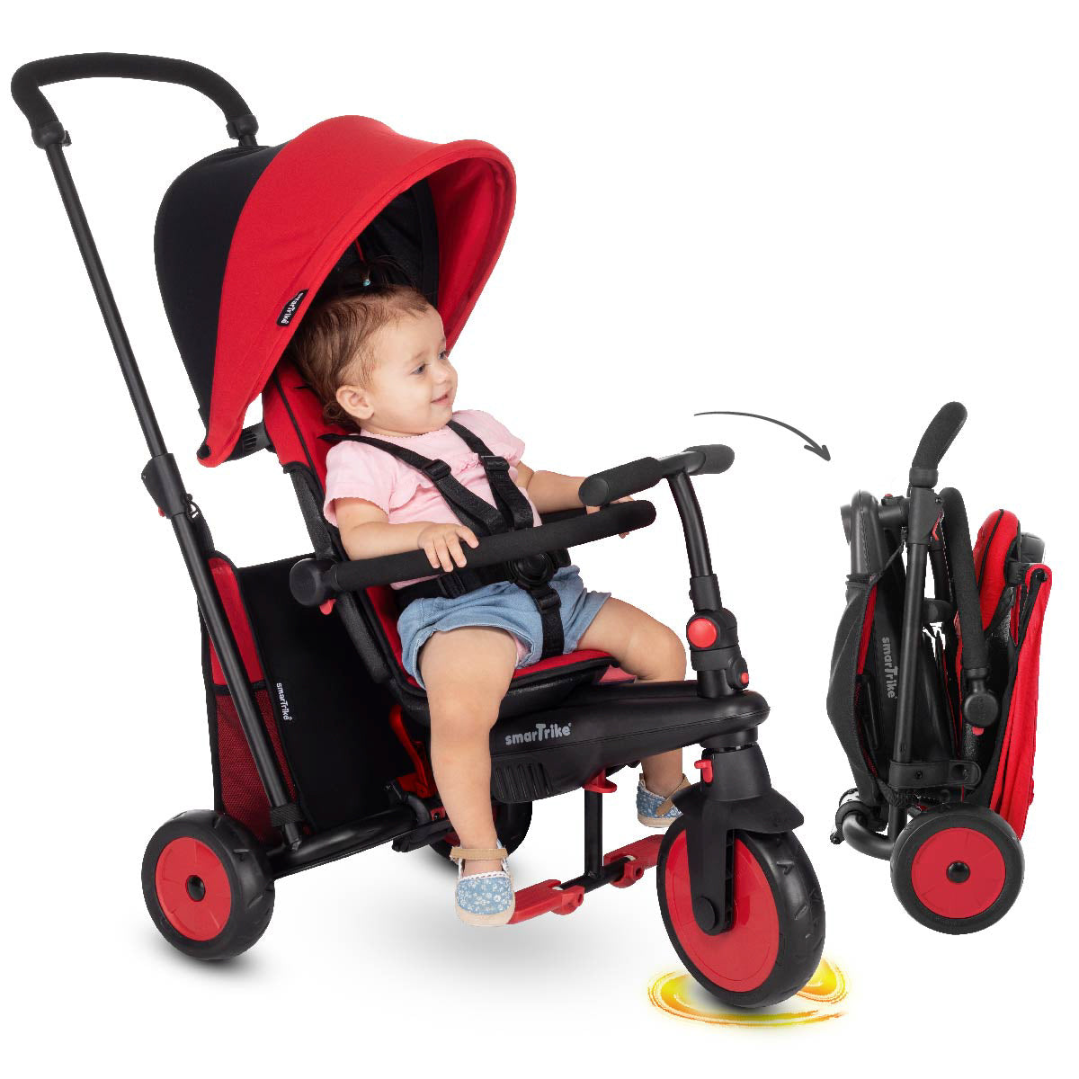 Triciclo 6 Etapas SMARTRIKE STR3 Folding Stroller Trike