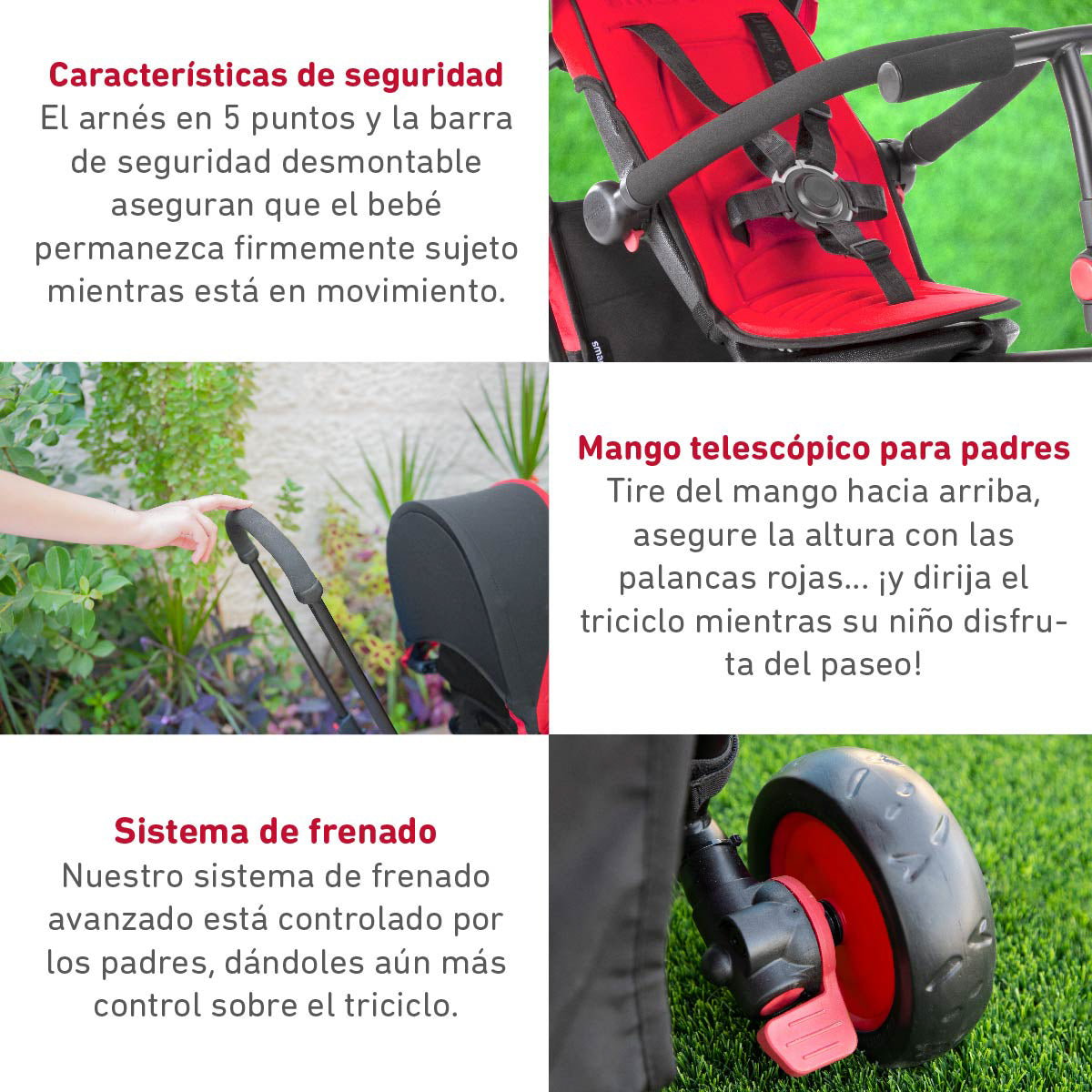 Triciclo 6 Etapas SMARTRIKE STR3 Folding Stroller Trike