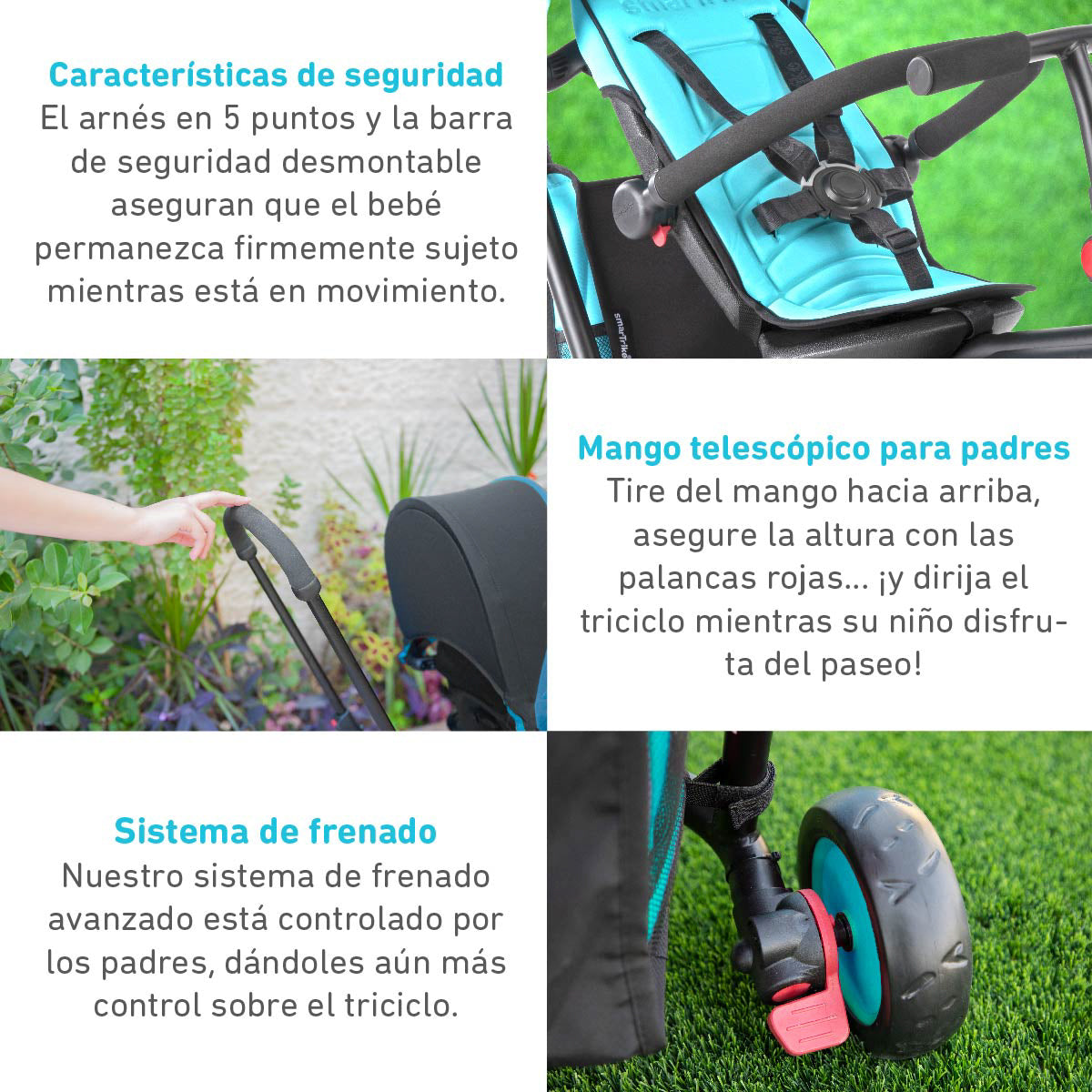 Triciclo 6 Etapas SMARTRIKE STR3 Folding Stroller Trike